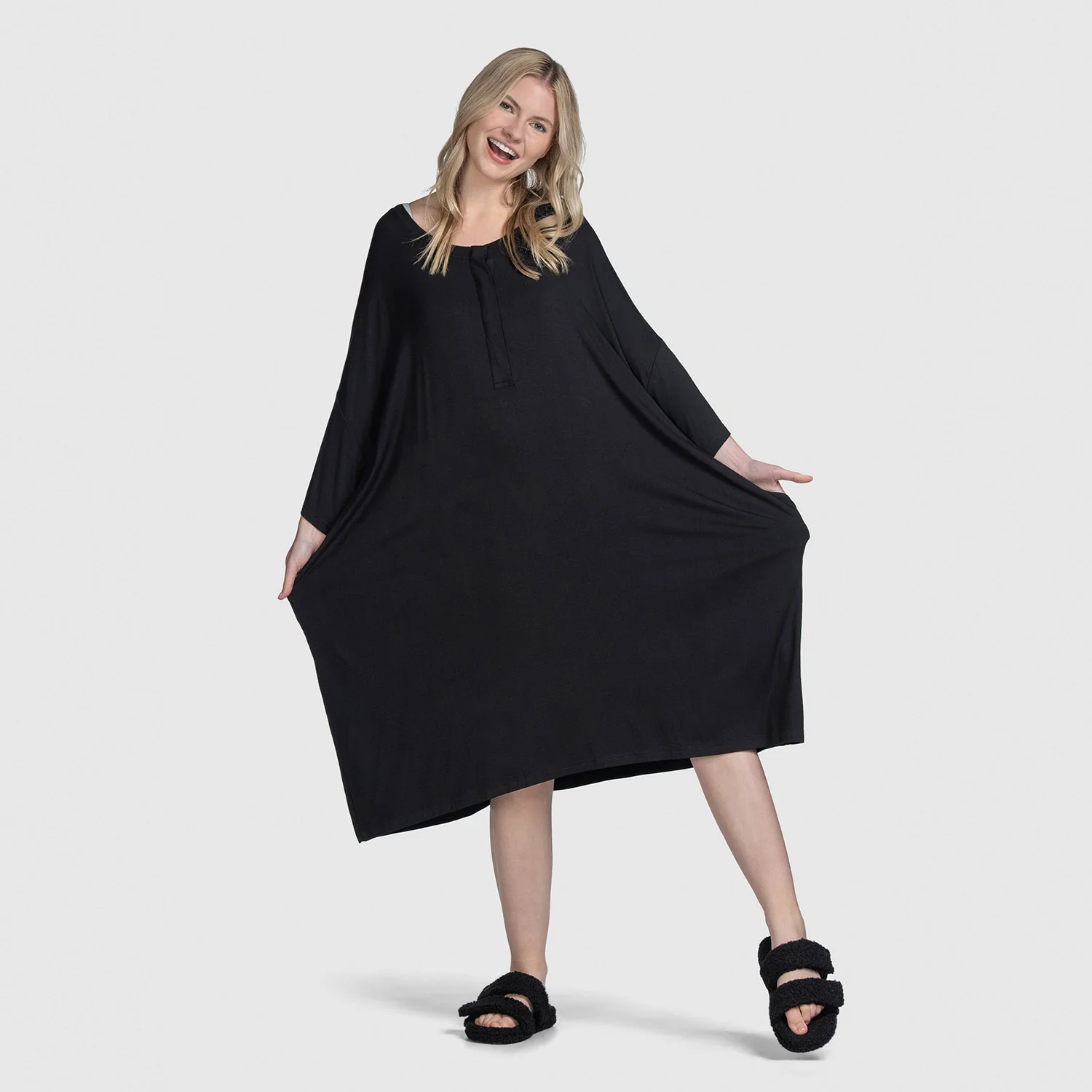 Black Button-Up