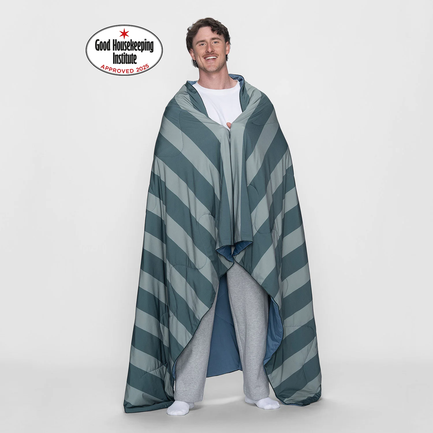 Green/Navy Stripe
